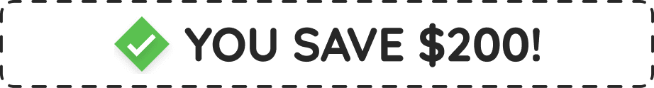 You save $200